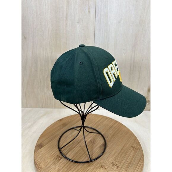 Top Of The World Oregon O Green Adjustable Snap Back Baseball Hat - Picture 2 of 6